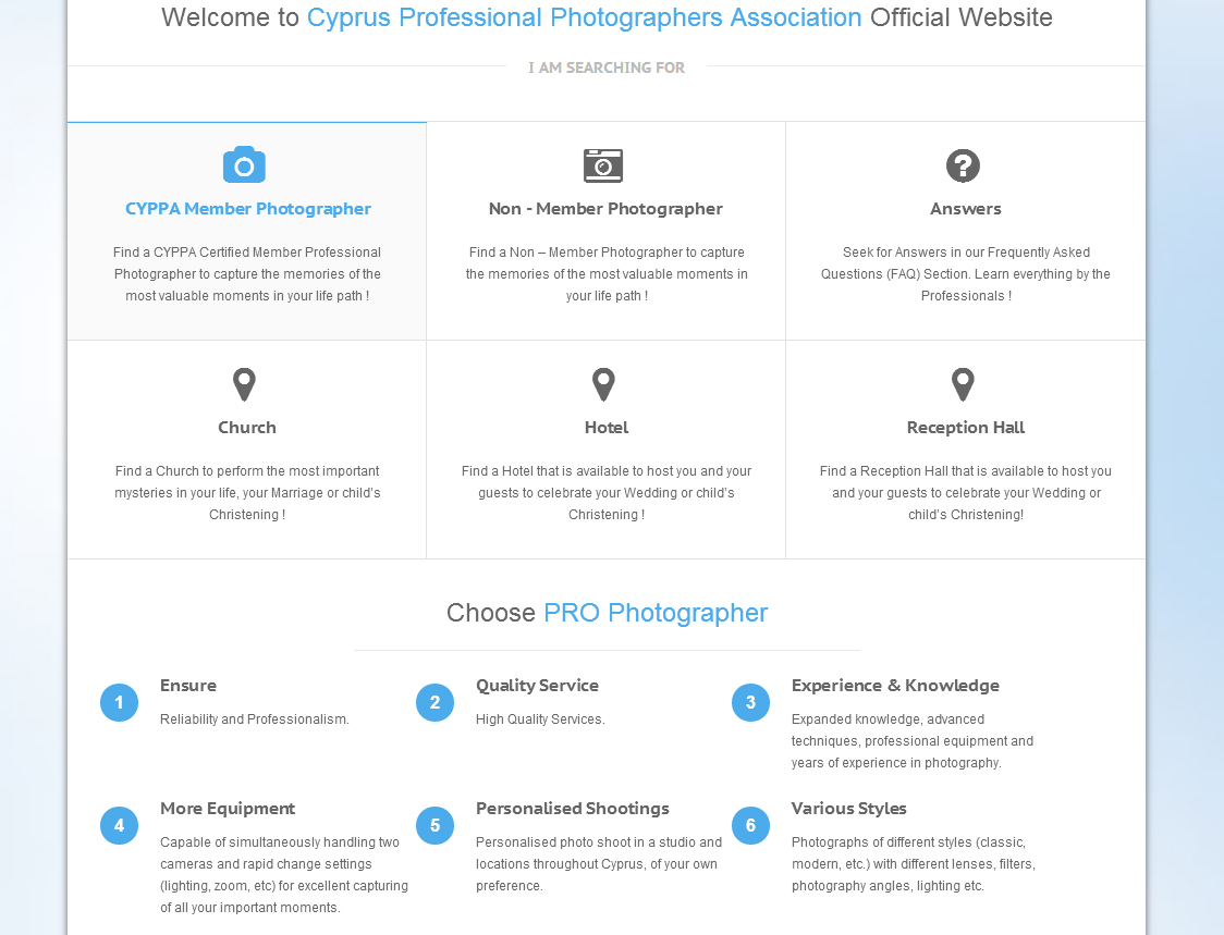 iCreate Web Design | Web Design | CYPPA Cyprus Professional Photographer Association